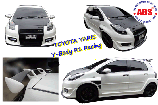 BODY KIT THỂ THAO MẪU R1 YARIS 05-07