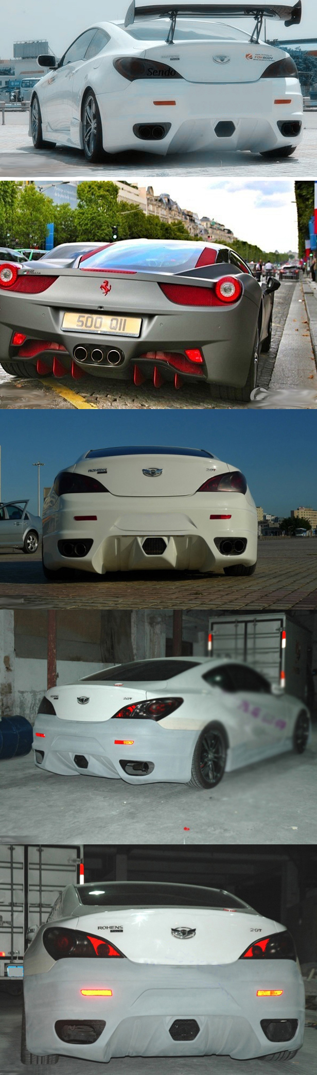 BODY KIT SAU XE MẪU FERRARI F430 GENESIS COUPE