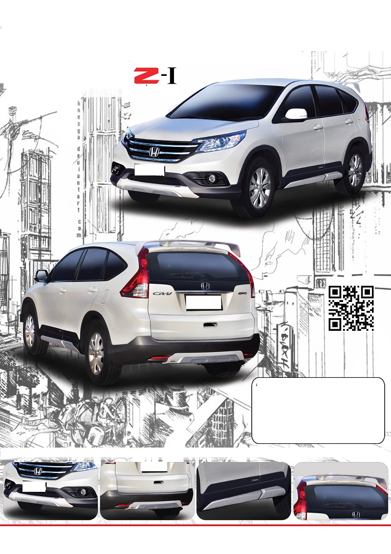 BODY LIP HONDA CRV 2013 MẪU Z1