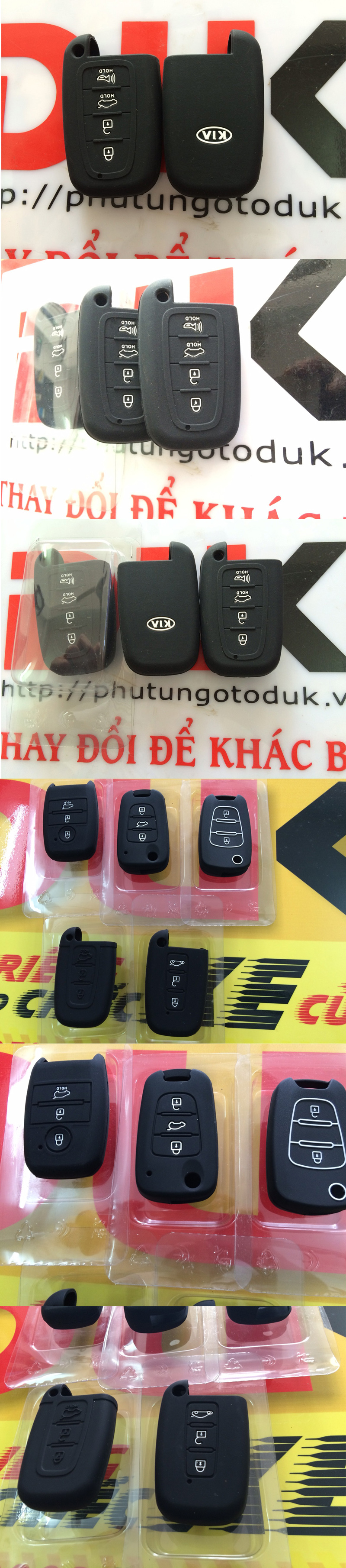 BAO CHÌA KHÓA SILICON CÁC LOẠI XE KIA- HYUNDAI