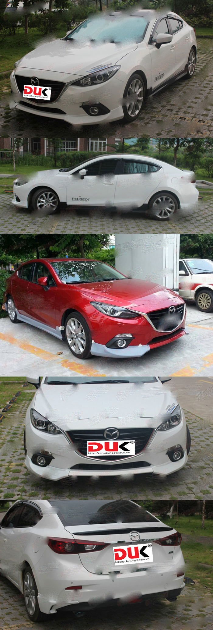 BODY LIP MAZDA 3 2015 MẪU SIERRA