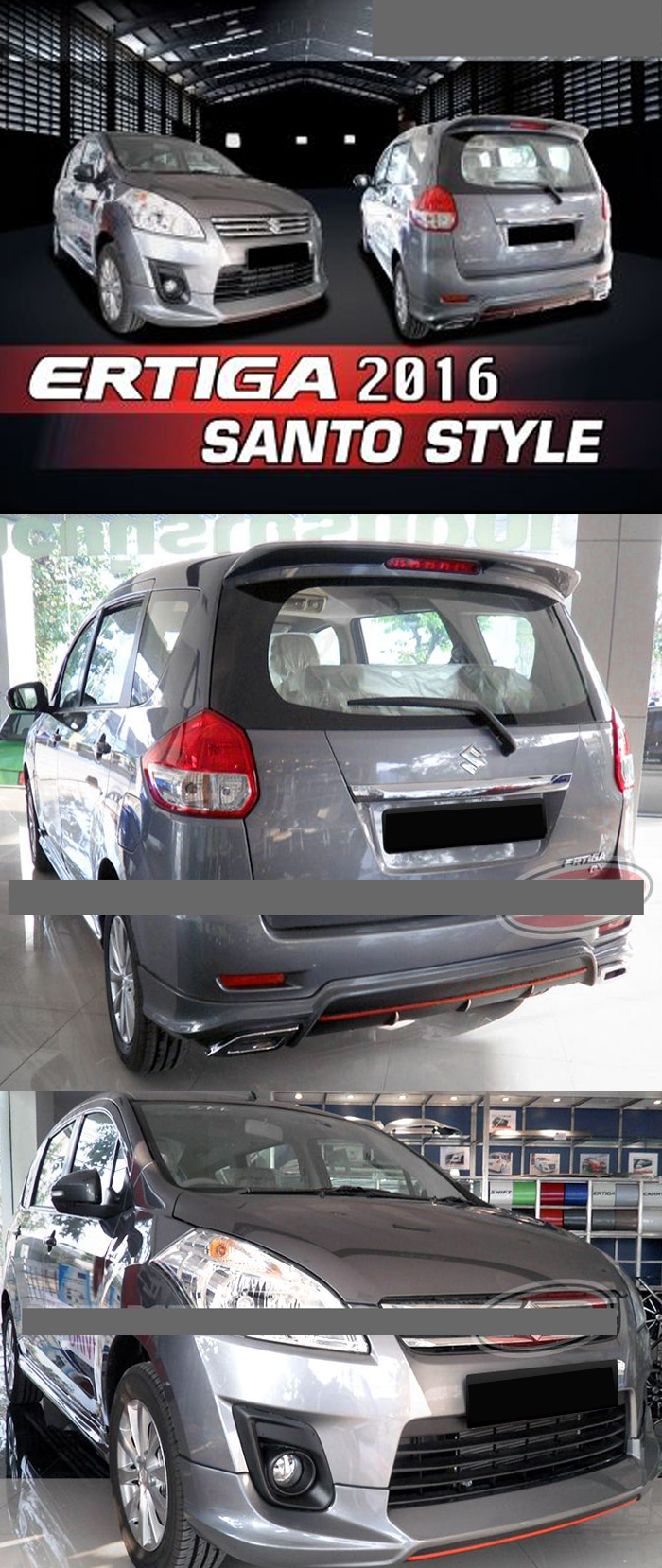 BODY KIT SUZUKI ERTIGA 2016 MẪU SANTO