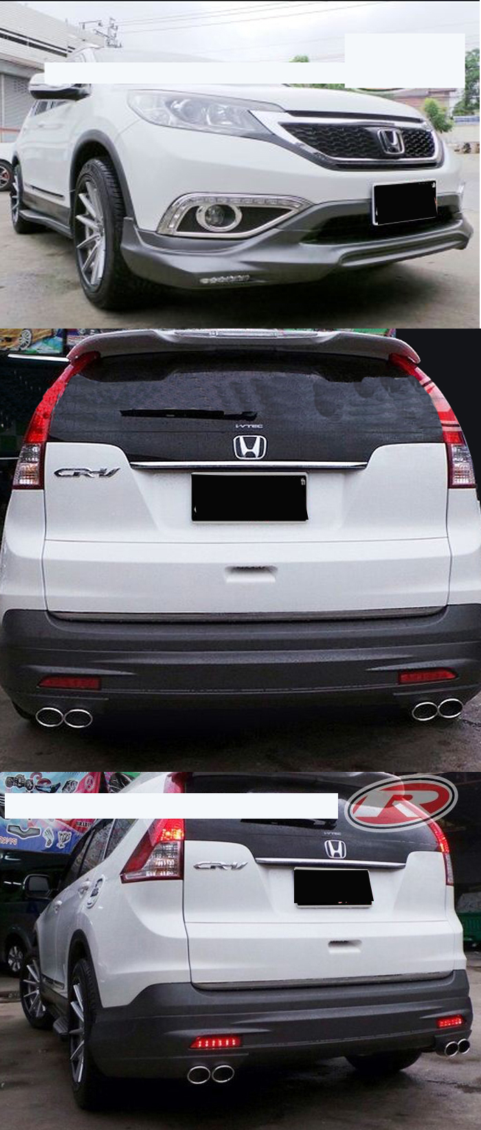 BODY LIP HONDA CRV 2013 MẪU SPOIER