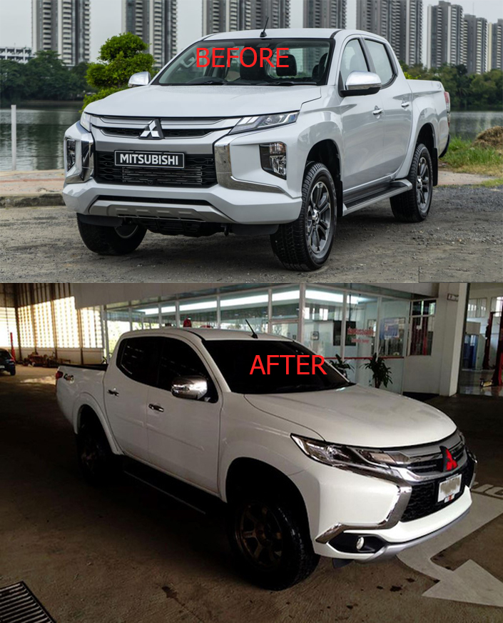 BODY KIT THAY ĐỔI ĐẦU XE TRITON LÊN PAJERO SPORT