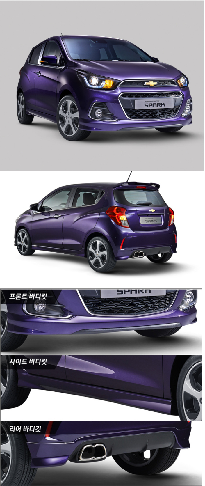 BODY KIT MẪU GANT CHO CHEVROLET SPARK