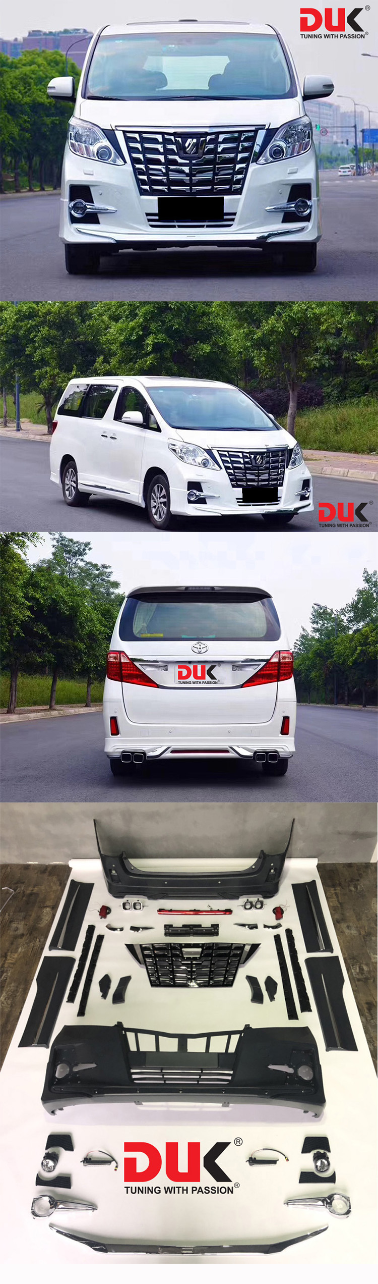 BODY KIT NÂNG CẤP ALPHARD 2008-2014 LÊN MẪU 2015