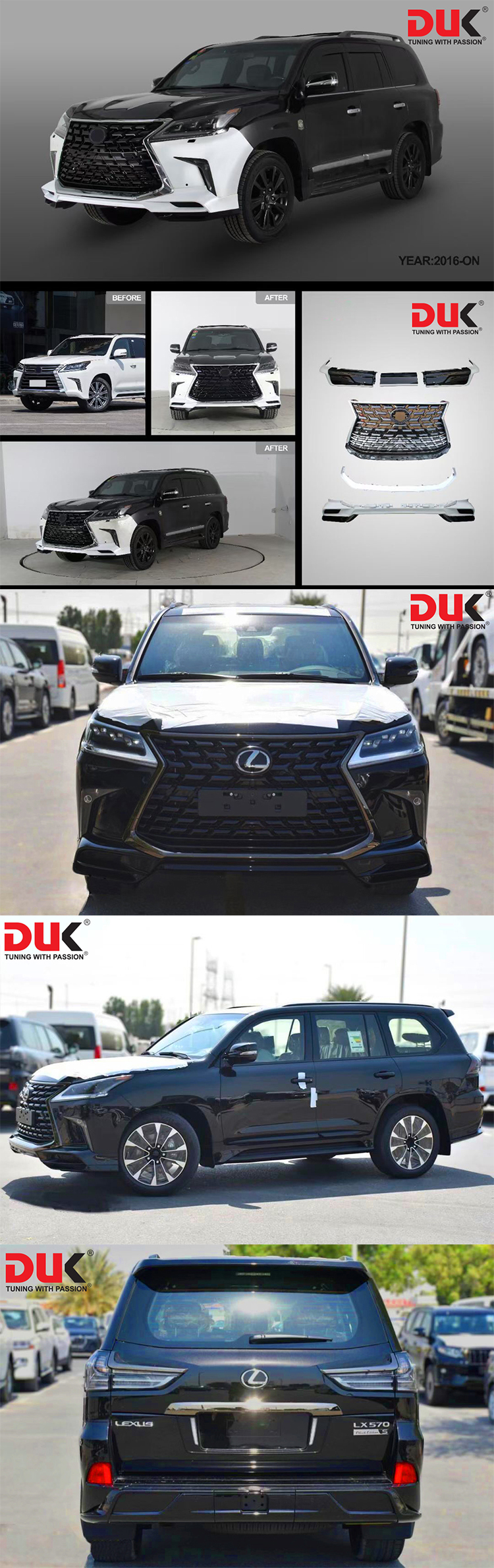 BODY LIP LEXUS LX570 2016-2019 MẪU DIAMOND