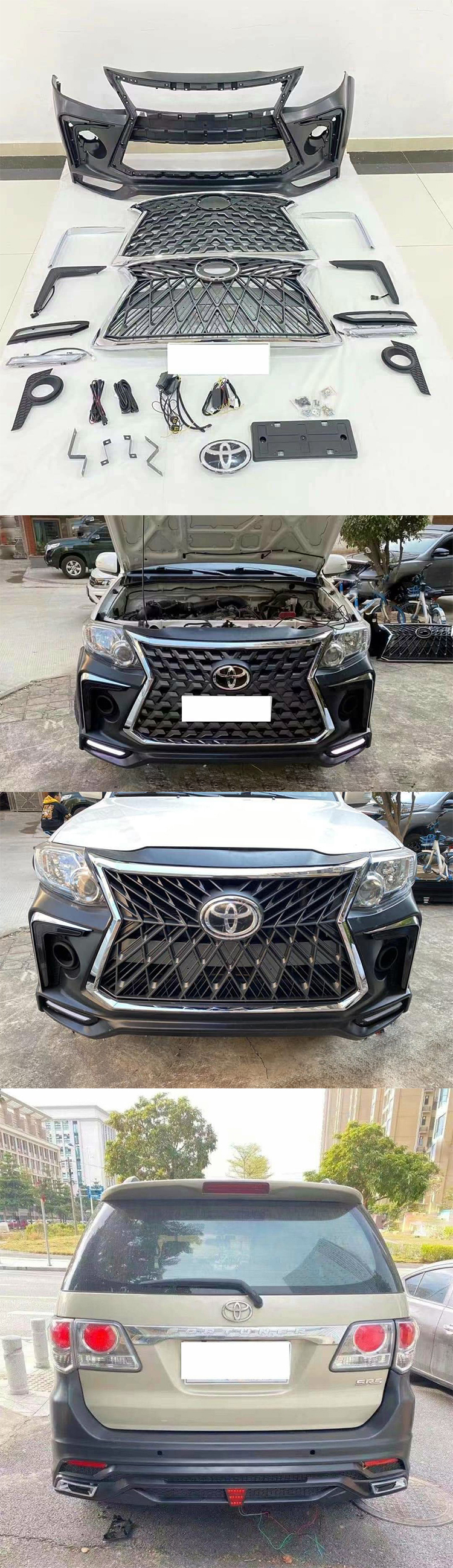 BODY KIT FORTUNER 2012-2015 MẪU LEXUS TRD 