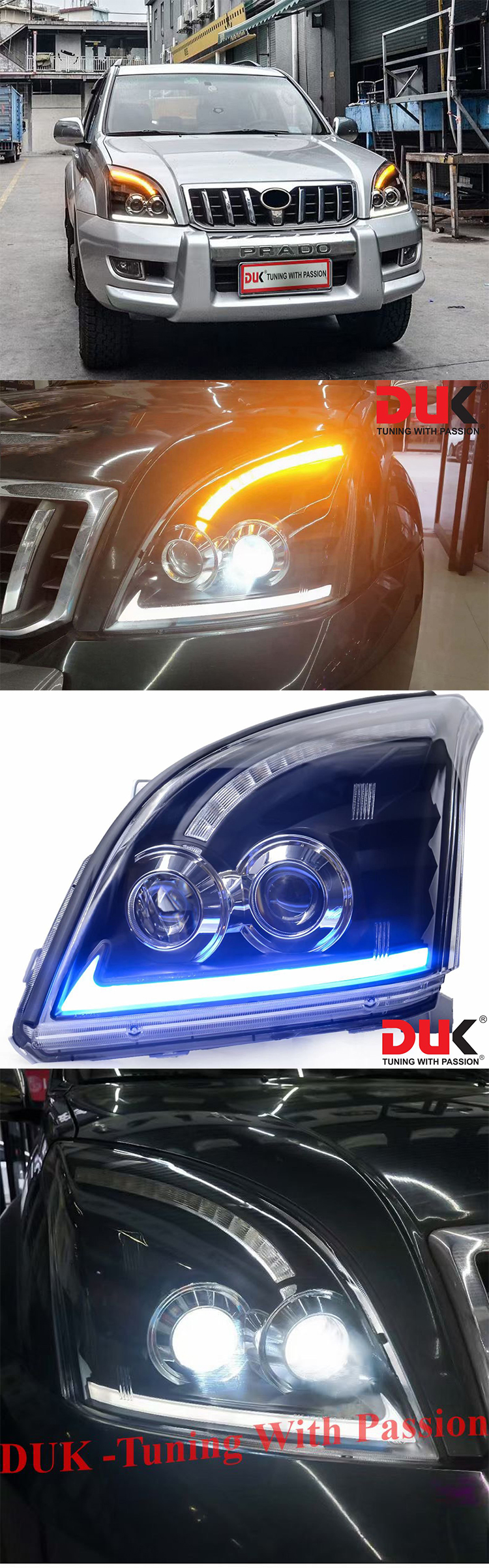 ĐÈN PHA LED TOYOTA PRADO 2006-2008 MẪU YS