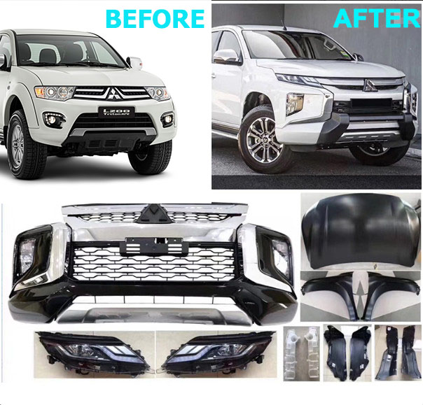 BODY KIT NÂNG ĐỜI MITSUBISHI TRITON 2005 - 2015 LÊN 2020