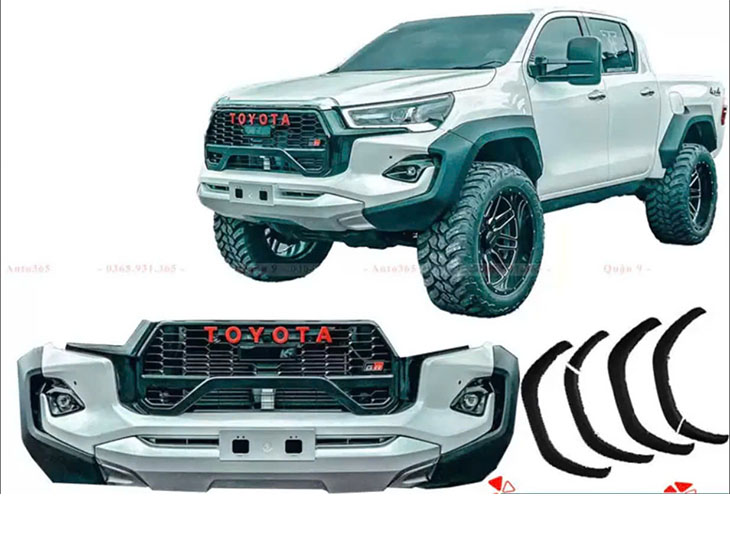 BODY KIT TRƯỚC TOYOTA HILUX 2024 MẪU TUC