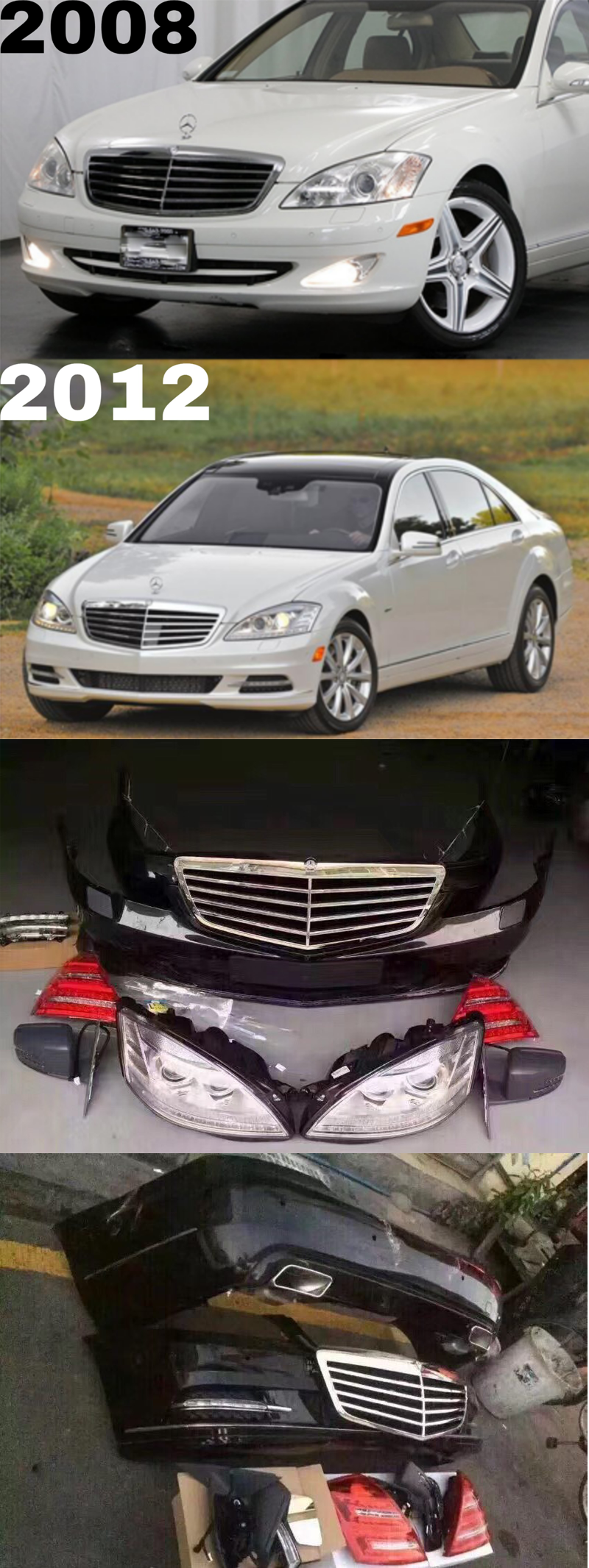 NÂNG ĐỜI S CLASS 2008 LÊN 2012