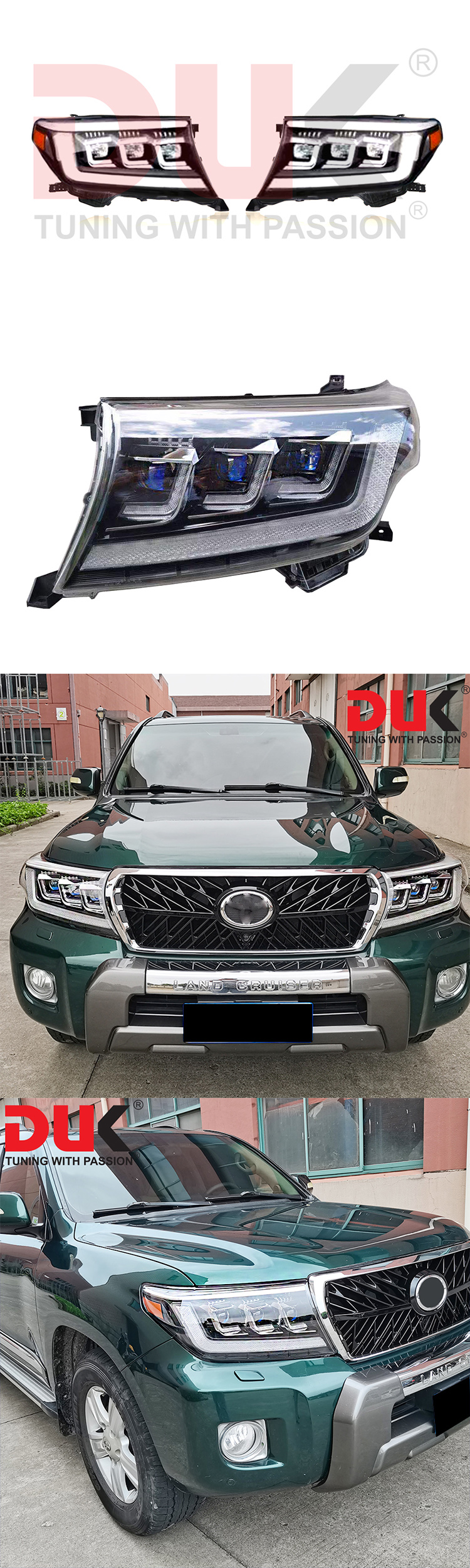 NÂNG CẤP ĐÈN PHA FULL LED LAND CRUISER 2010-2015 MẪU 2021 