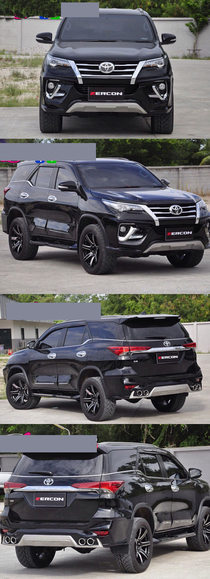 BODY KIT FORTUNER 2016 MẪU ZERCON