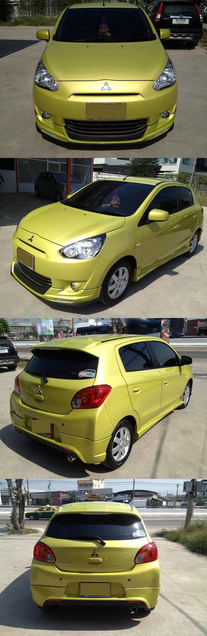 BODY KIT MITSUBISHI MIRAGE 2013 MẪU EVO SPORT