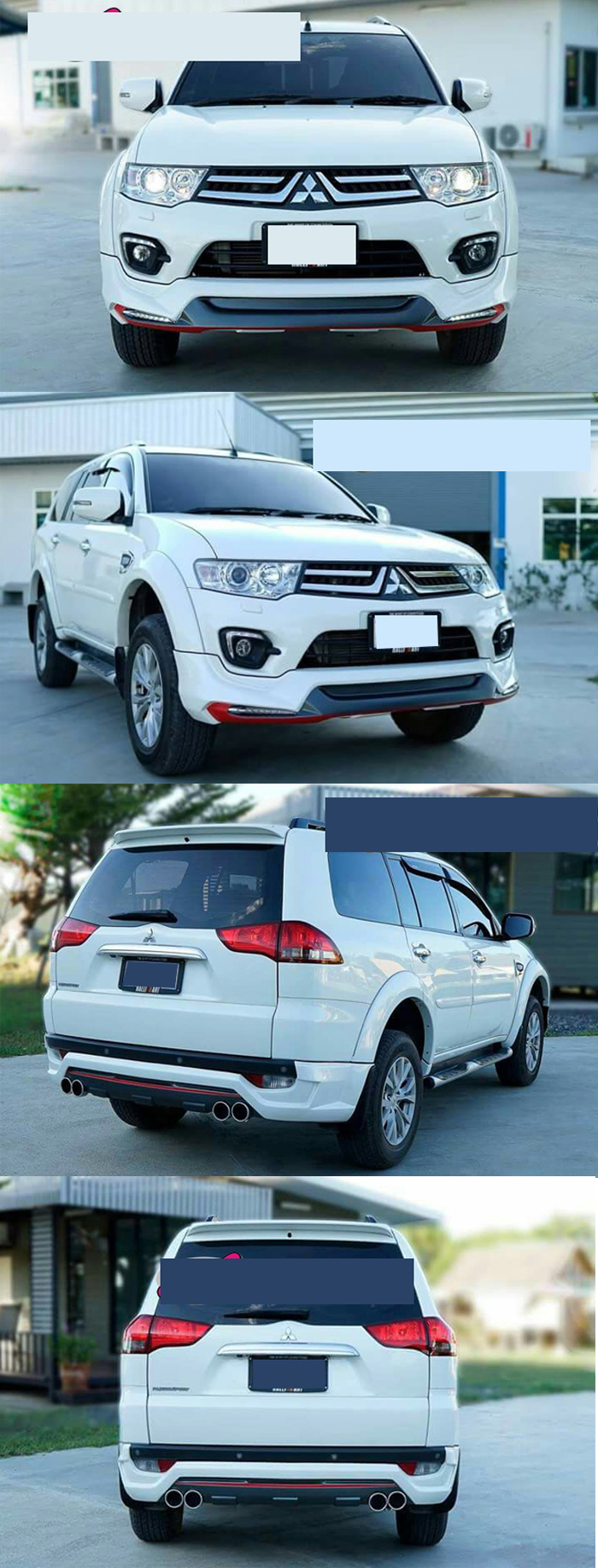 BODY KIT MITSUBISHI PAJERO SPORT 2015 MẪU AMOTRIZ