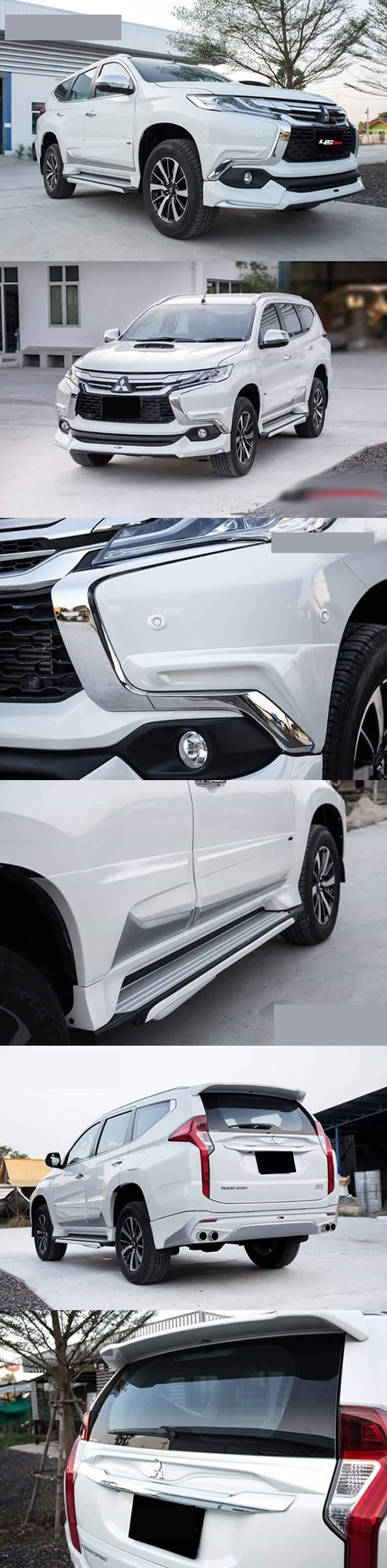 BODY LIP MITSUBISHI PAJERO SPORT 2017 MẪU 45BAR