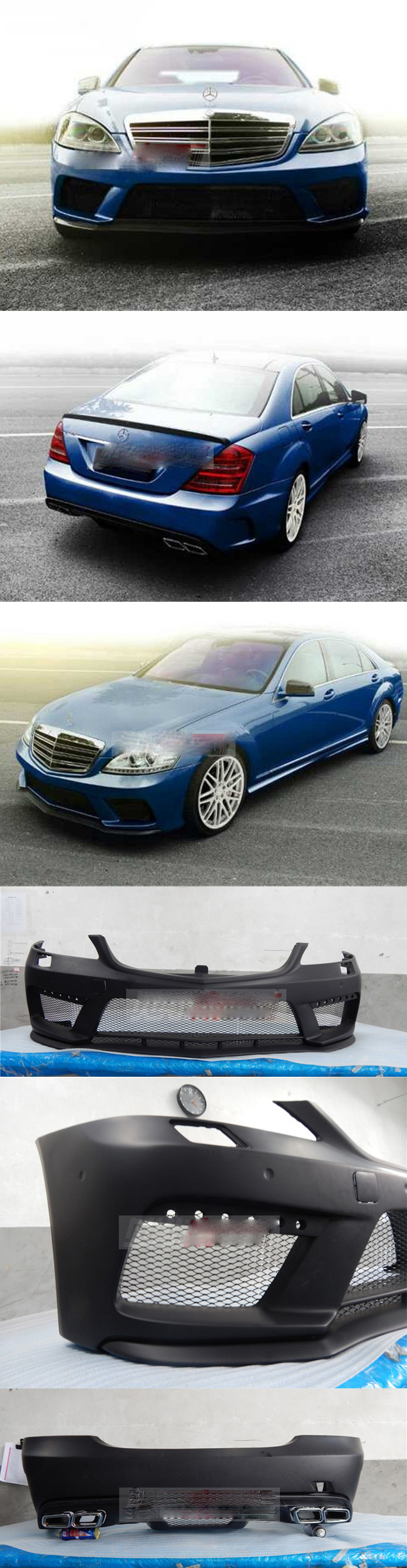 BODY KIT W221 07-13 MẪU BLACK