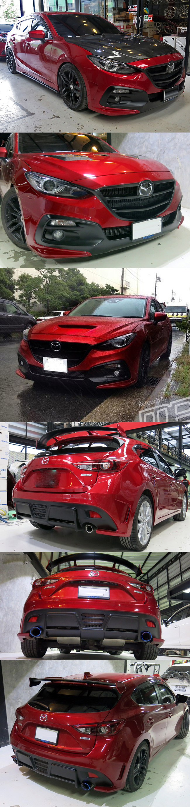 BODY KIT MAZDA 3 2015 5 CỬA MẪU KS