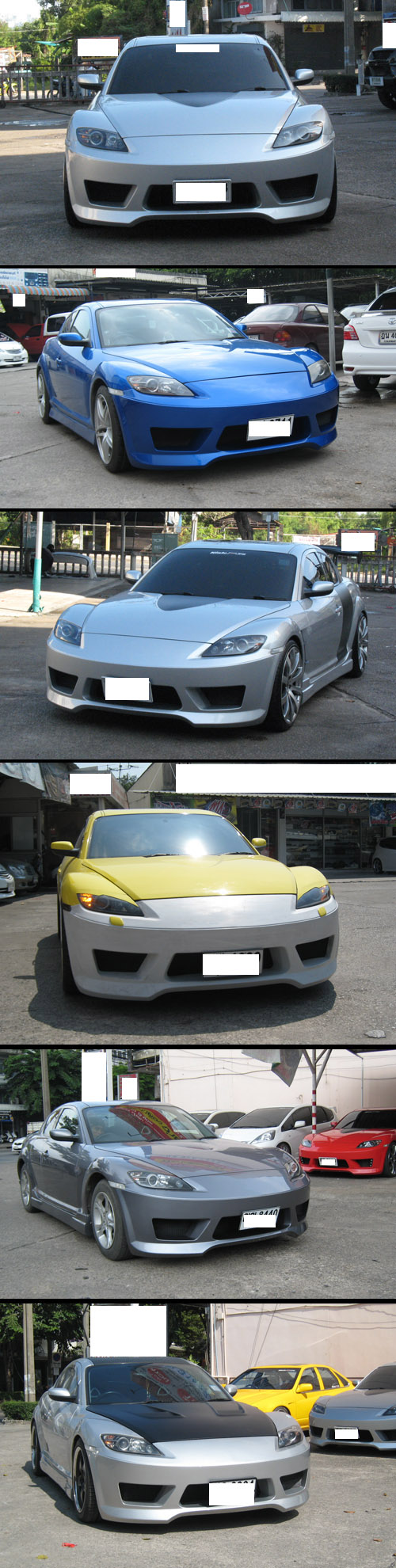 BODY KIT ĐẦU XE MAZDA RX8 MẪU INFINITY