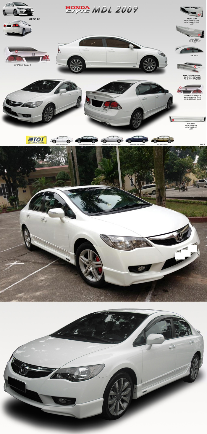 BODY LIP CIVIC 2009 MẪU MODULO MỚI