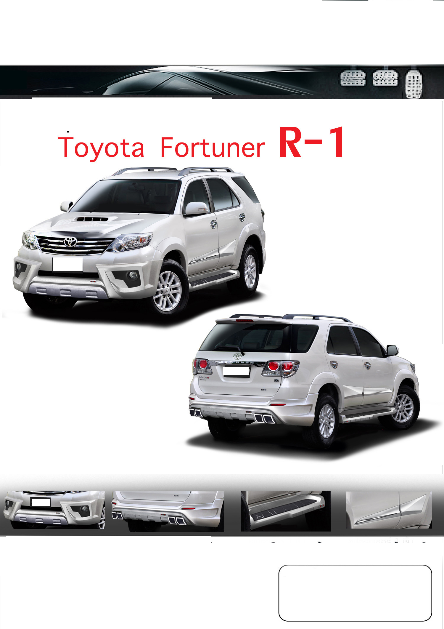 BODY LIP FORTUNER 2013 MẪU R1