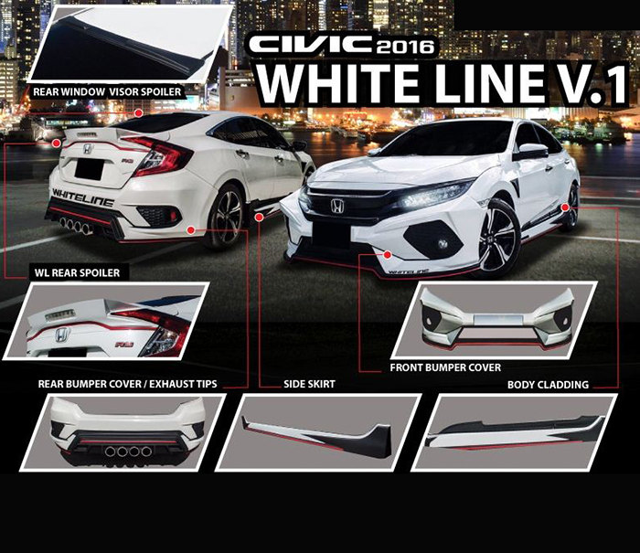 BODY LIP HONDA CIVIC 2016 MẪU V1