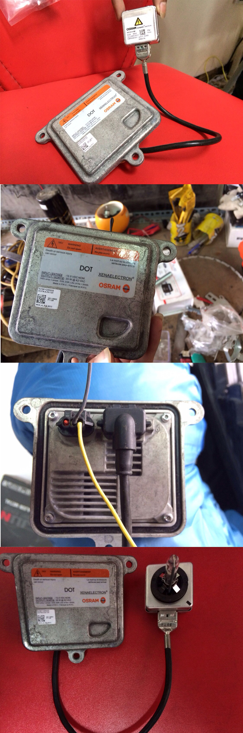 BỘ BÓNG XENON D1S, D3S CÙNG BALLAST XỊN THÁO XE