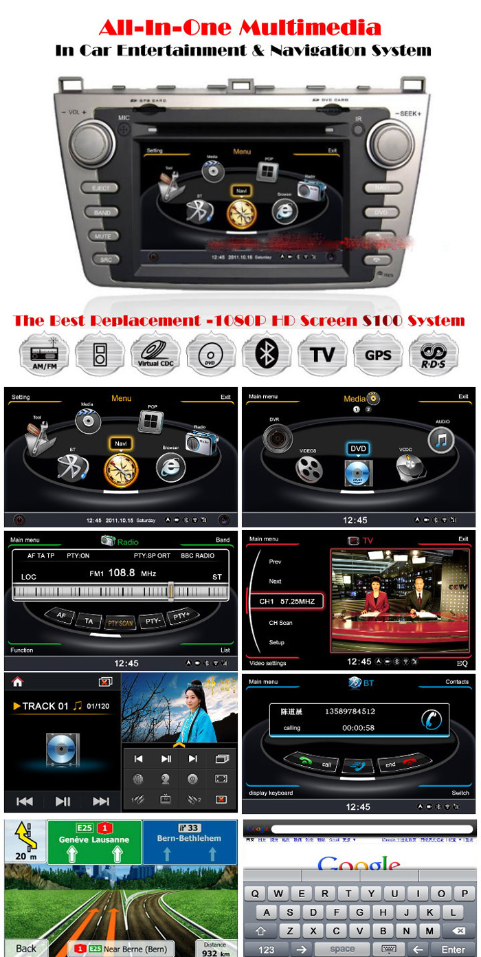 DVD THEO XE MAZDA 6 2013