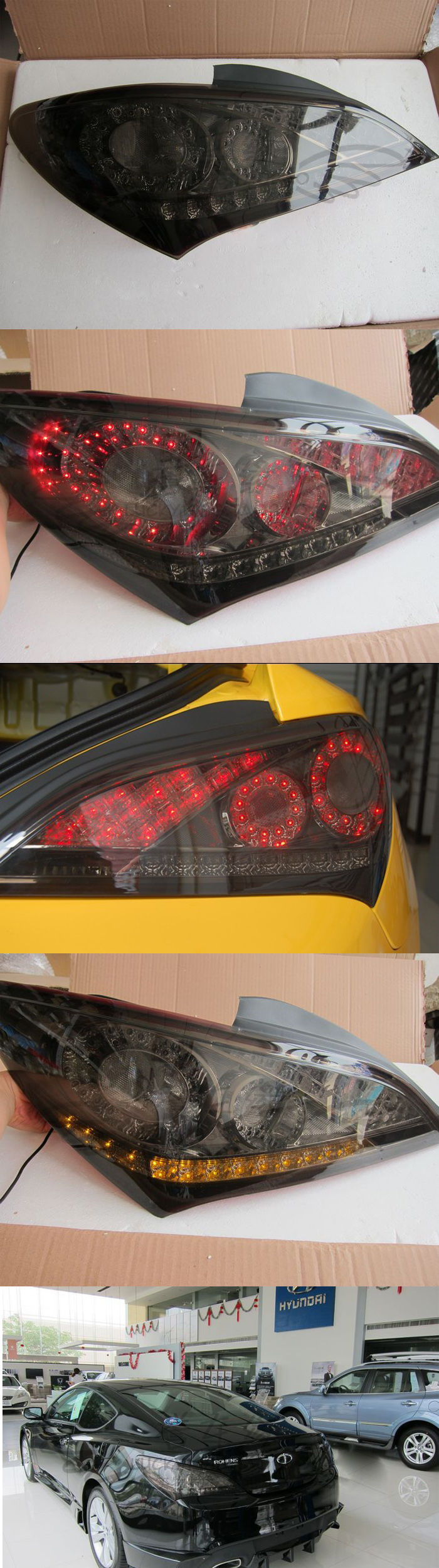 ĐÈN HẬU LED SƠN MÀU KHÓI GENESIS COUPE