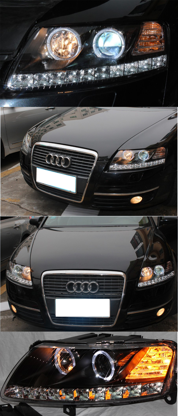 ĐÈN PHA LED NGUYÊN BỘ CẢ VỎ AUDI A6 2008