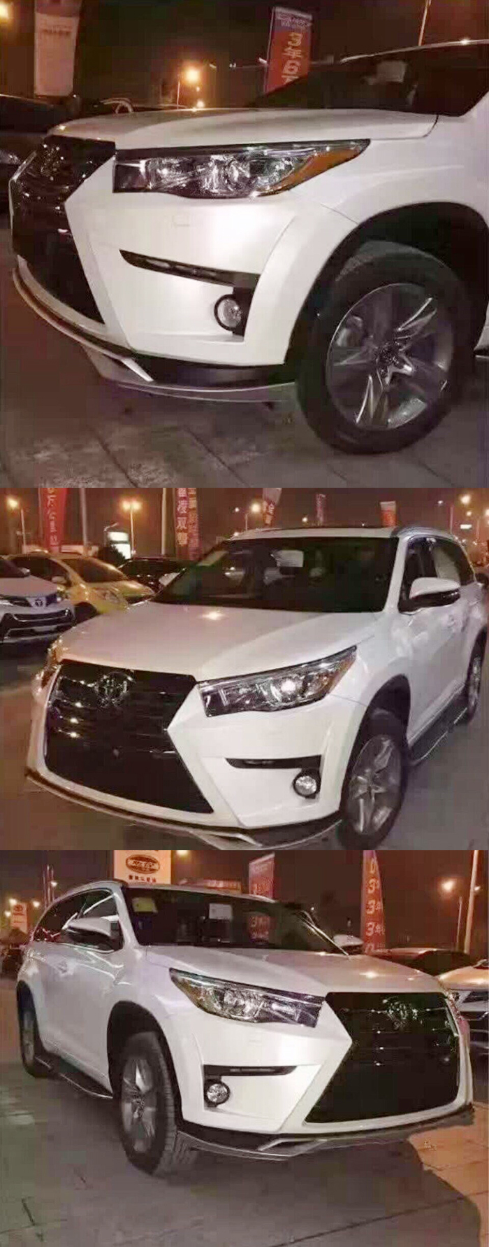 BODY KIT ĐẦU XE HIGHLANDER 2016 MẪU LEXUS