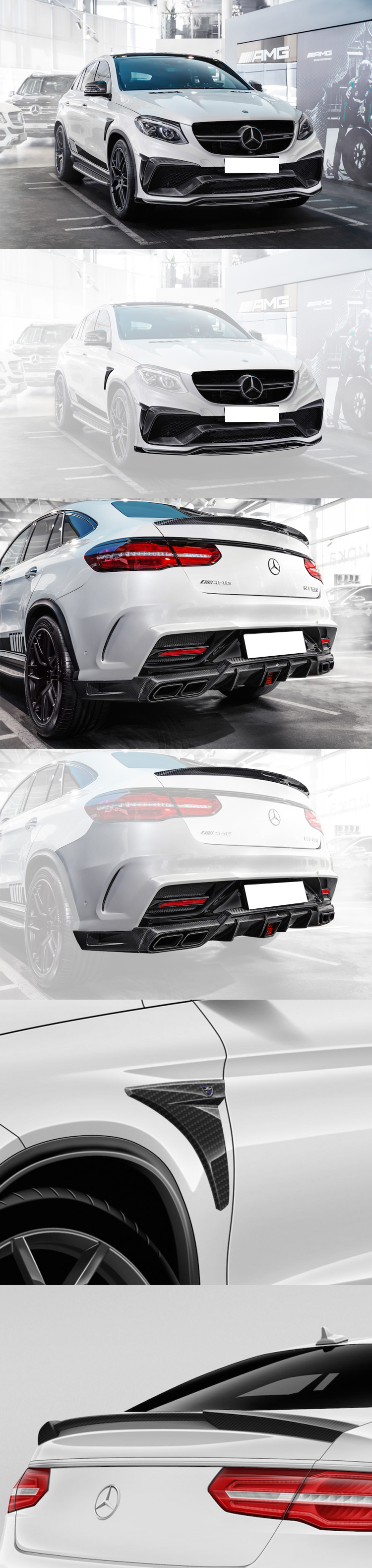 BODY KIT CARBON MERCEDES GLE 63 AMG COUPE MẪU LD