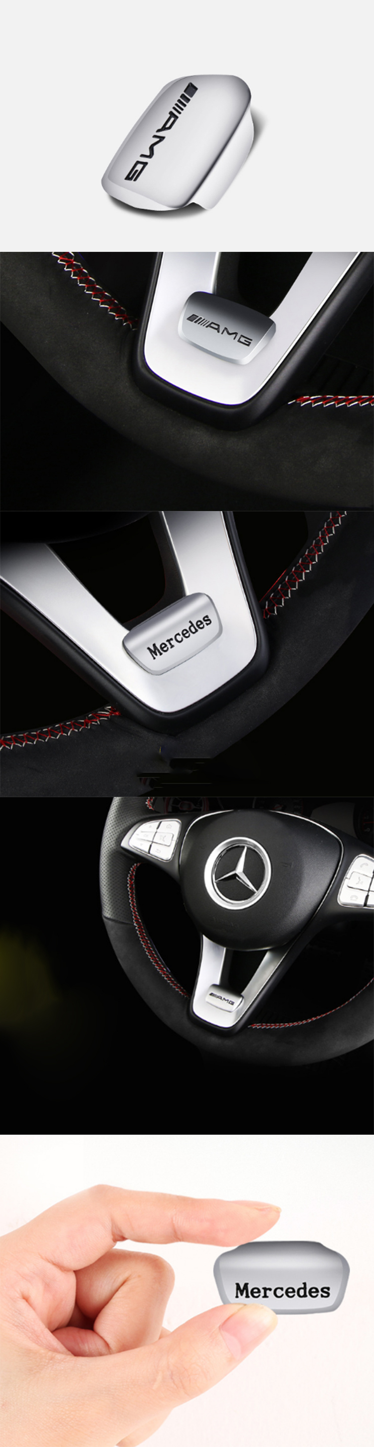 LOGO AMG BỔ SUNG VÔ LĂNG MERCEDES 