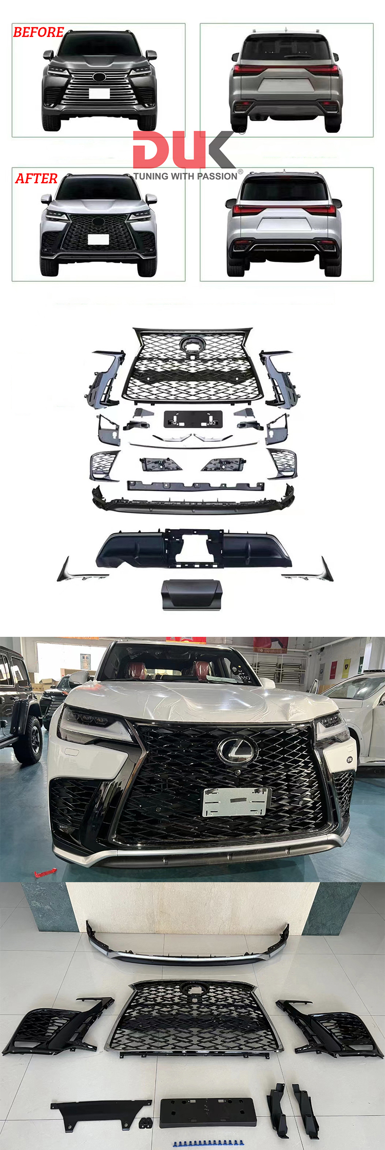 BODY LIP LEXUS LX600 2022 MẪU FSPORT