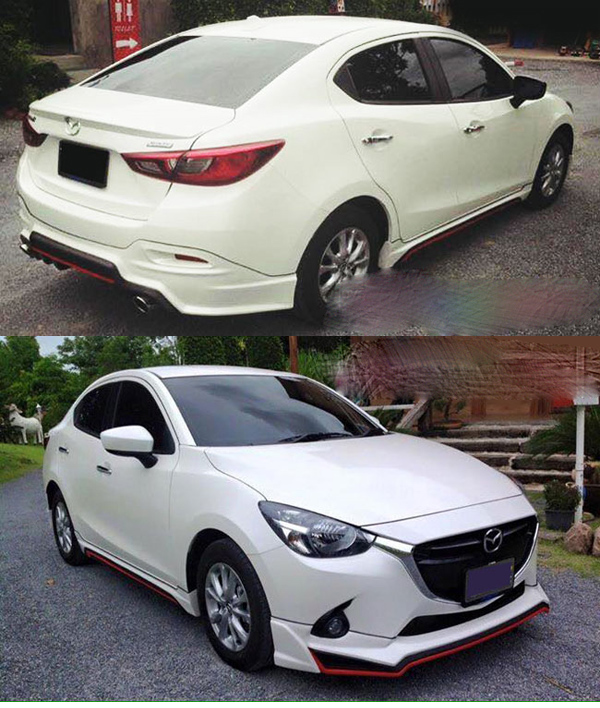 BODY LIP MAZDA 2 2015 SEDAN MẪU SR