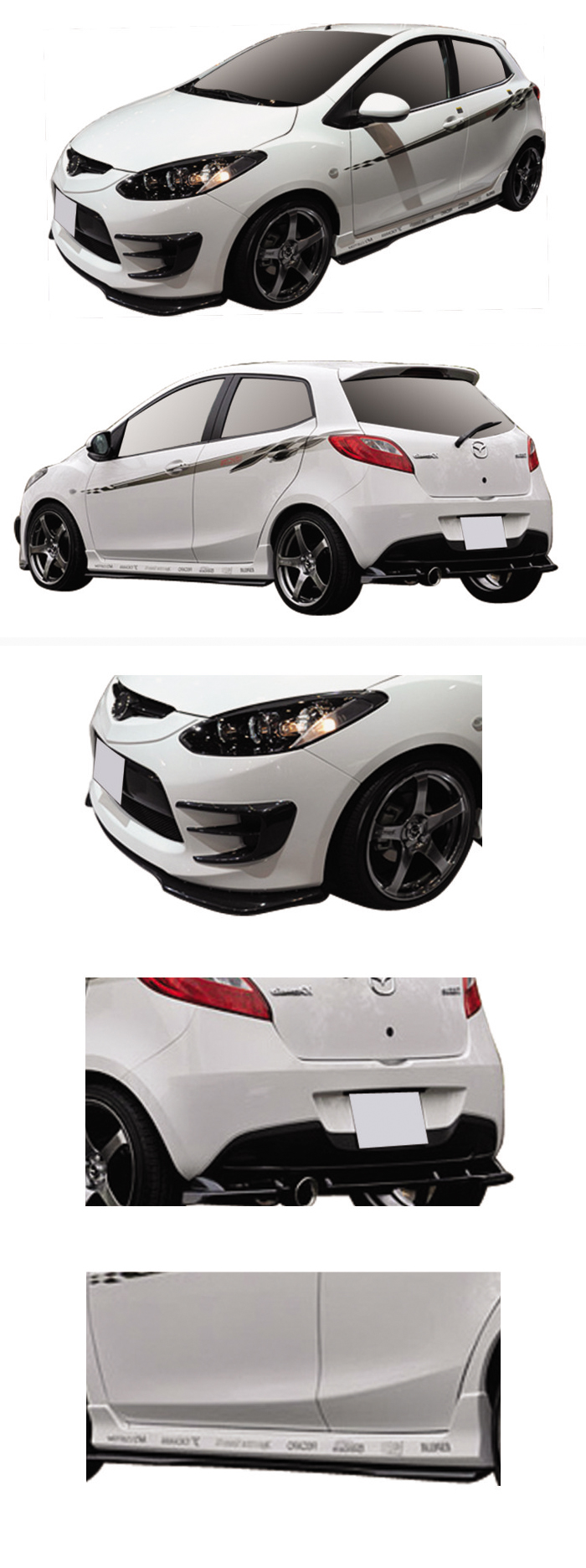 BODY KIT MẪU B MAZDA 2