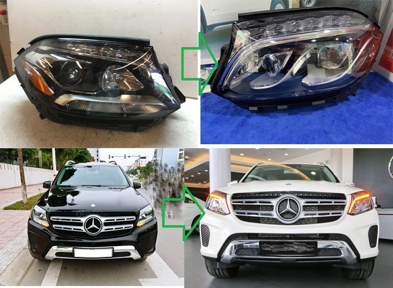 NÂNG CẤP ĐÈN PHA MERCEDES GLS 2016 LÊN 2018