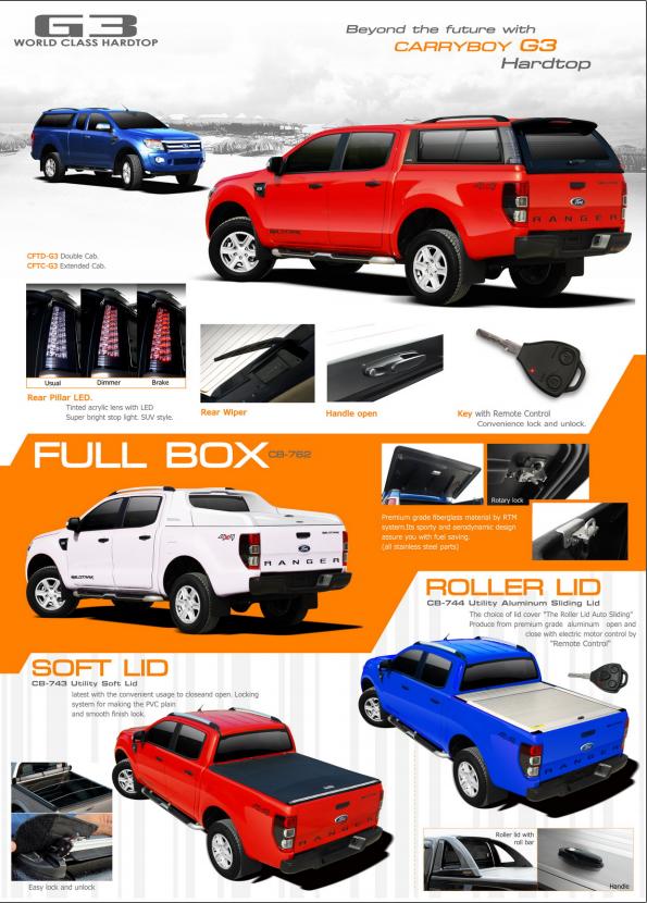 NẮP THÙNG MẪU 3 FORD RANGER