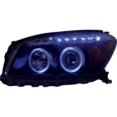 ĐÈN PHA LED NGUYÊN BỘ CẢ VỎ MẪU 1 LED XANH TOYOTA RAV4