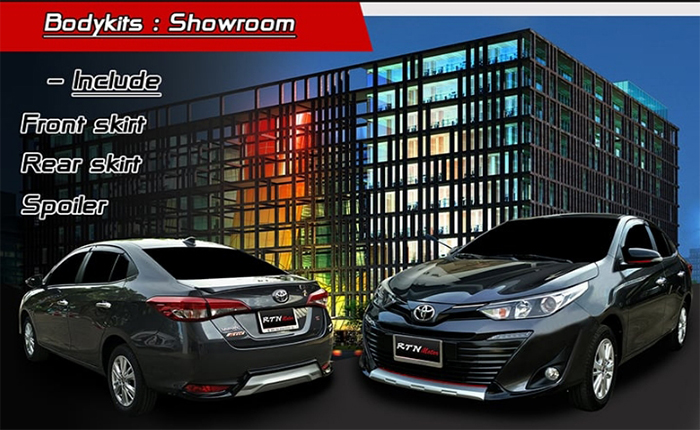 BODY LIP TOYOTA VIOS 2018 MẪU SHOWROOM