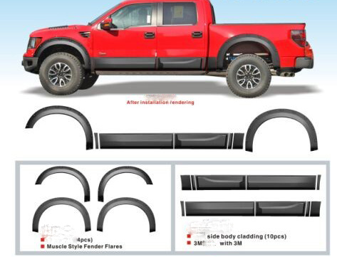 VIỀN CUA LỐP VÀ ỐP CÁNH CỬA F150 RAPTOR