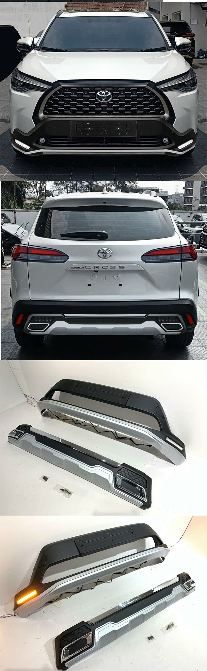 BODY LIP TOYOTA CROSS MẪU VECTOR II