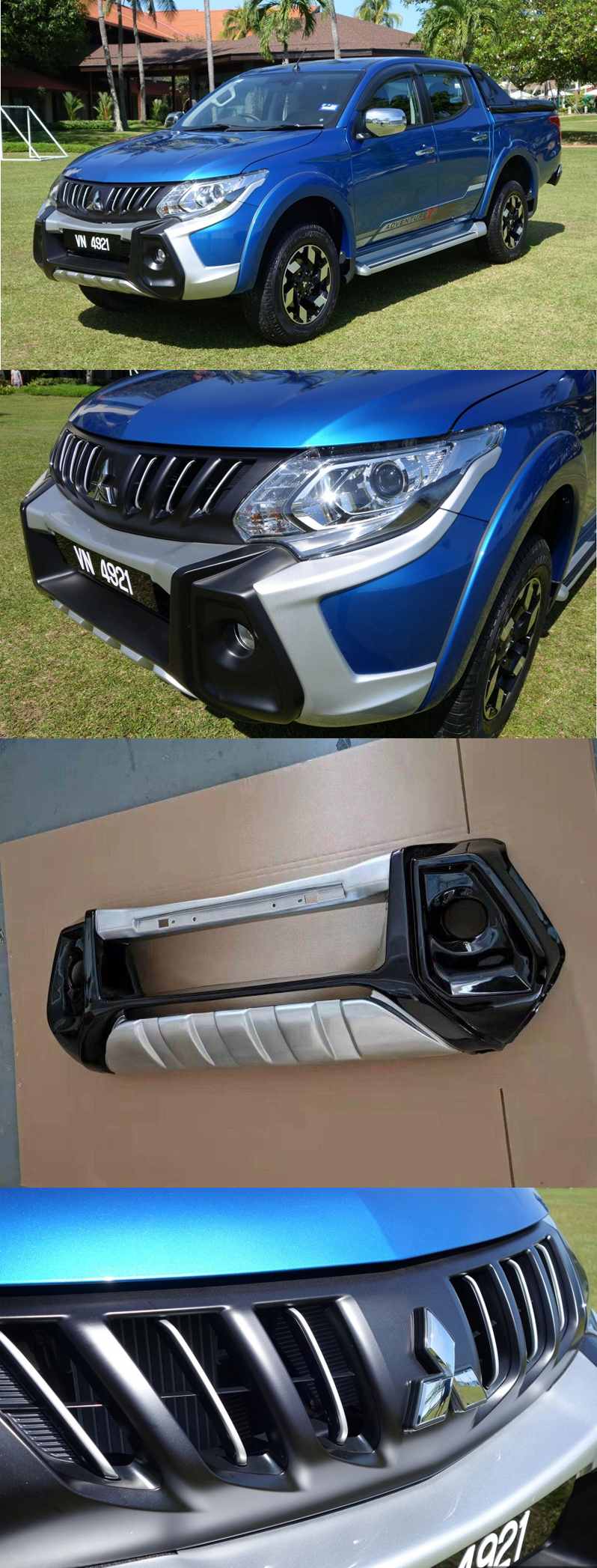 BODY KITS MITSUBISHI TRITON 2016 MẪU VGT