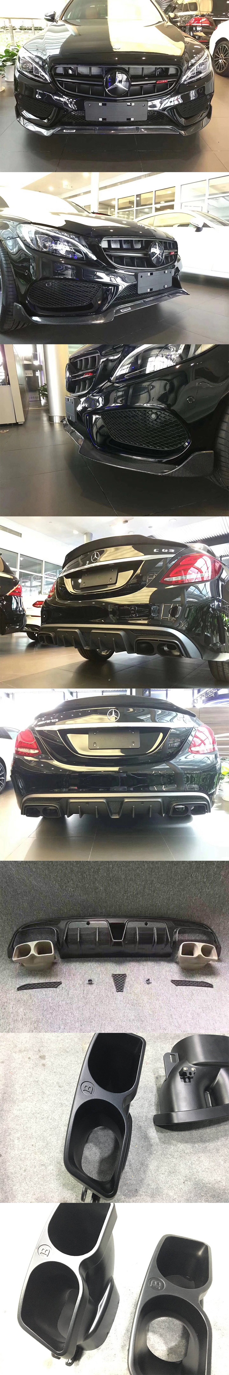 BODY LIP CARBON MERCEDES W205 MẪU BRABUS