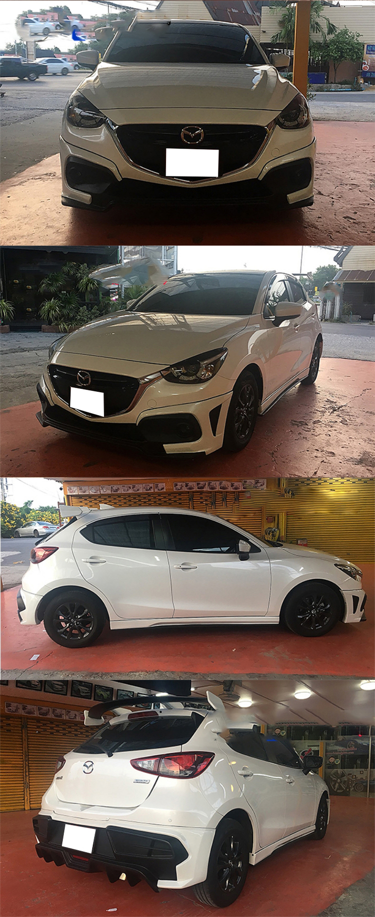 BODY LIP MAZDA 2 2015 HATCHBACK MẪU SPORT