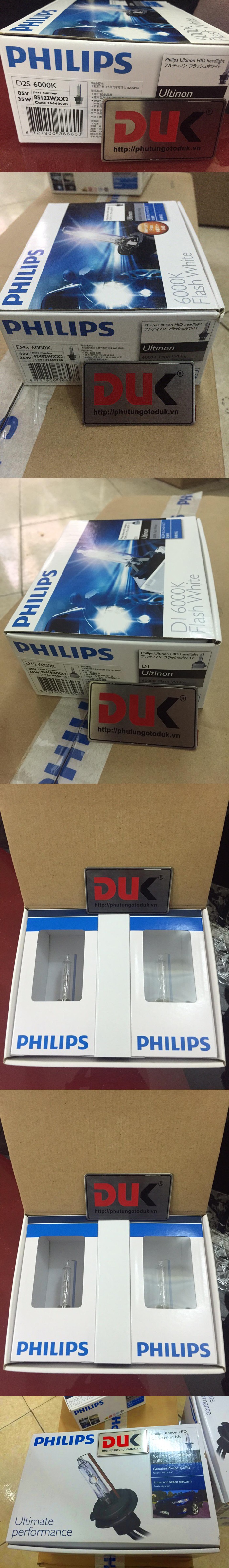 BÓNG XENON PHILIPS CHÍNH HÃNG 6000K CHÂN D1S/D2S/D3S/D4S