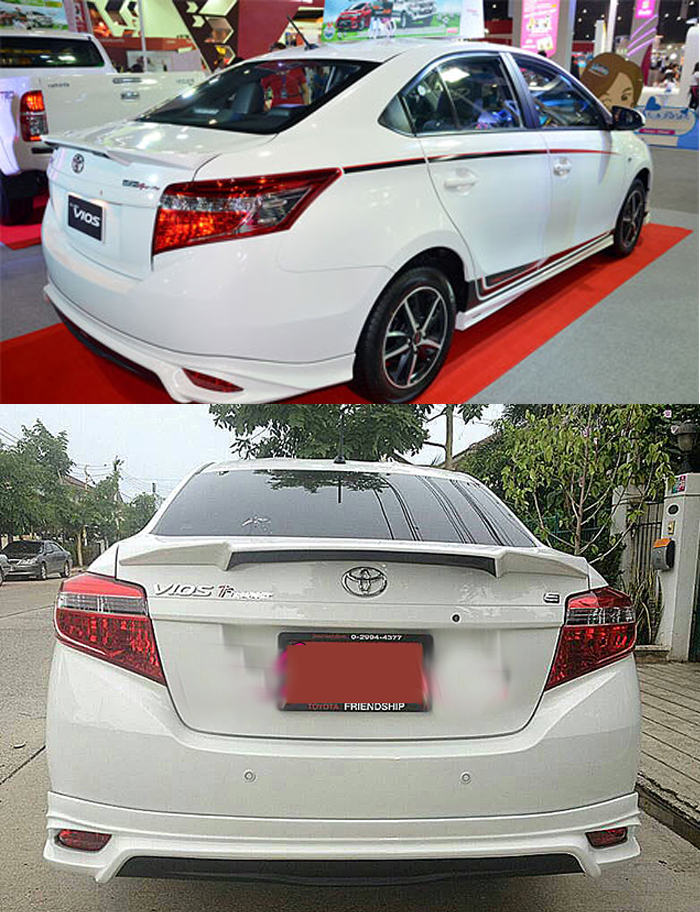 ĐUÔI GIÓ LIỀN CỐP VIOS 2014 - 2016 MẪU TRD SPORTIVI 