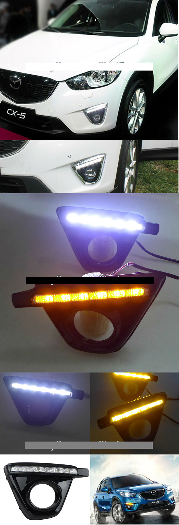 ĐÈN GẦM LED DRL 2 CHẾ ĐỘ MAZDA CX5