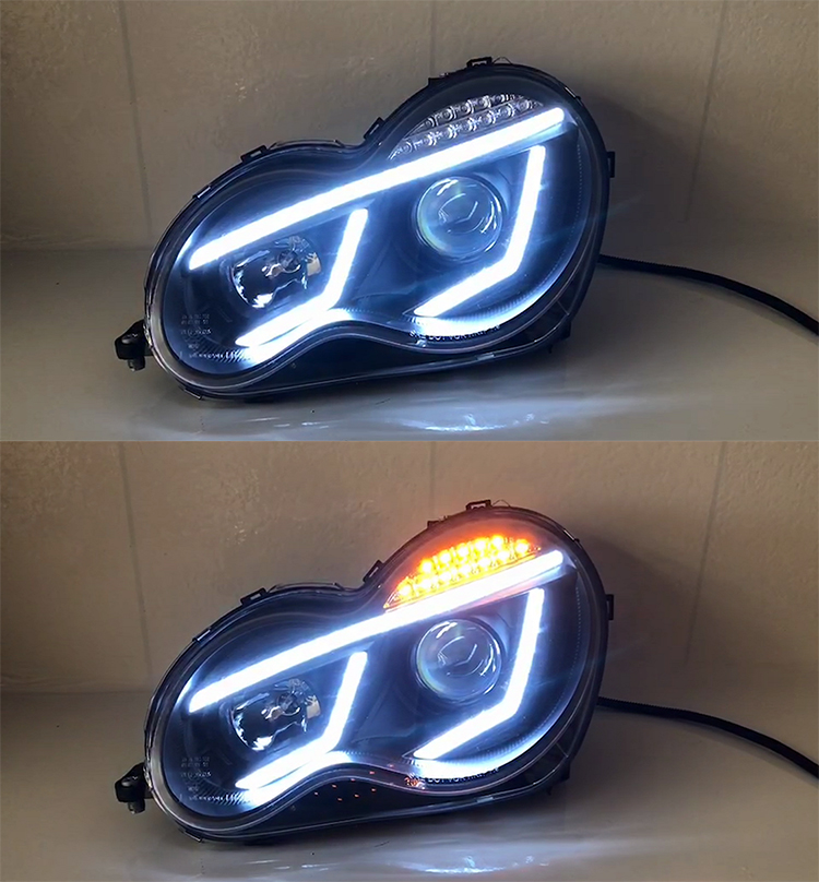 ĐÈN PHA LED NGUYÊN BỘ MERCEDES W203 2000 - 2006 MẪU WB